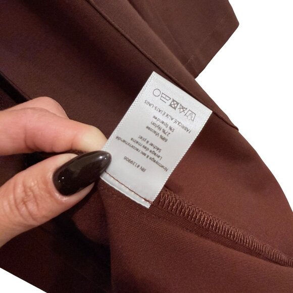 Ripley Rader Size XS Chocolate Brown Ponte Knit Smoking Jacket Tailored Capsule - Picture 10 of 11